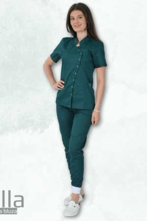 Kozmetička bluza Stella zelena